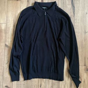 malbon golf long sleeve knit polo